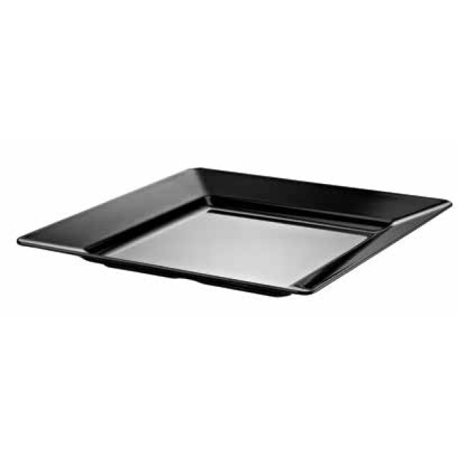 Меламиново плато   квадратно дълбоко черно 46x46x6,8см ECTE  (10546)KN - Kulsan