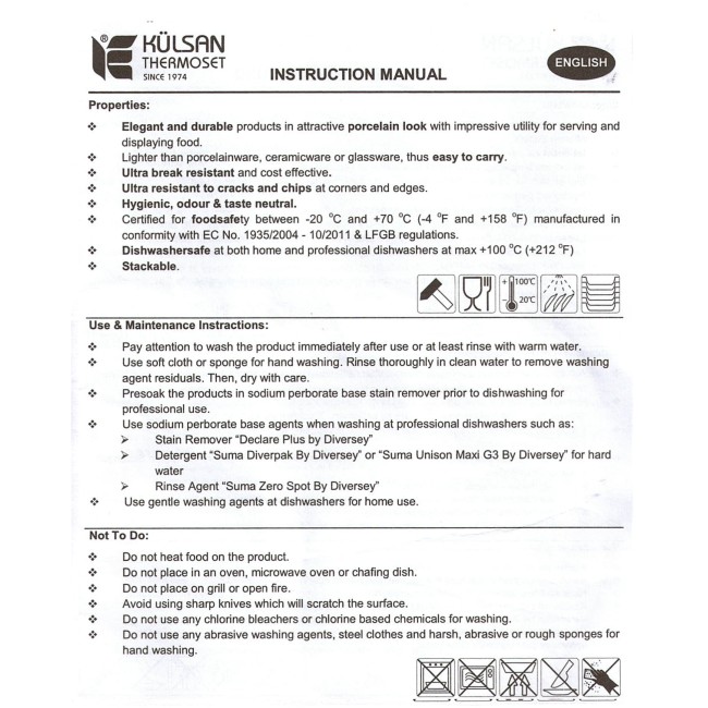 Меламиново плато кръгло черно  40x40x1см  MINA (10940)KN - Kulsan