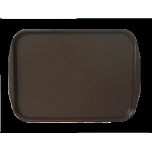 Пластмасова табла за сервиране 43,6х31,2x2 см. кафяво (3244) KN - Kulsan