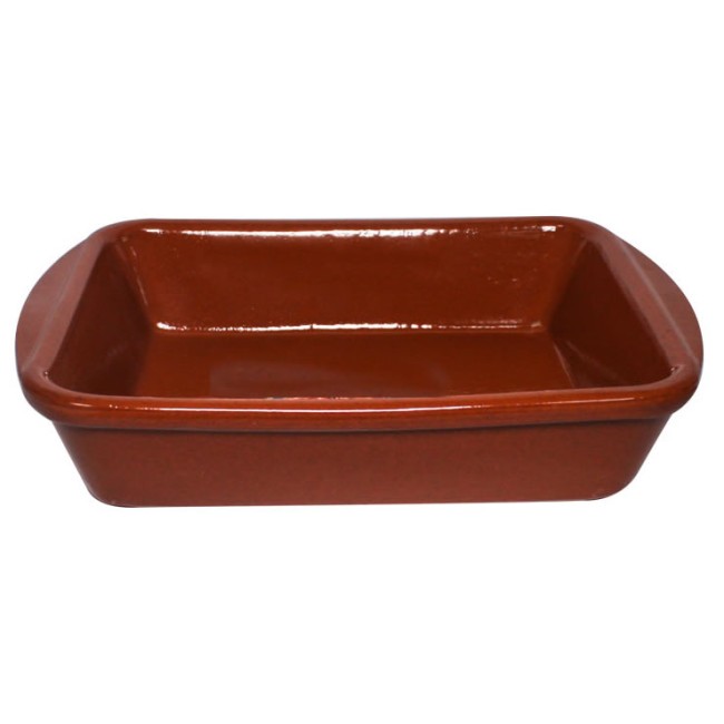 Керамична тава правоъгълна с дръжки 18x14см  CT16 COK-CERAMICA (36-0318)