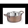 Метална мини тенджерка с медно покритие 10 x 4.75 см - 350 мл (SG-95243(B) ANTIQUE - Horecano