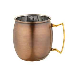 Шот/Сосиера метал с релеф и медно покритие 4.50 x 5.50см- 70мл (SG-86388) ANTIQUE - Horecano