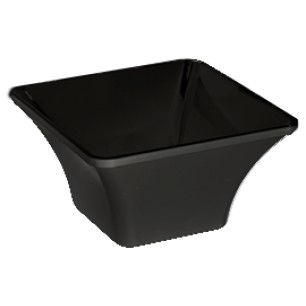 Меламинова купа квадратна черна  27x27x14,5см   (K1407)AN - Alkan