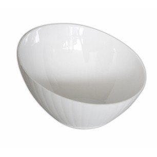 Поликарбонатна купа скосена 31,5x31,5x10см. бяла (ZCP 302-2)AN - Alkan
