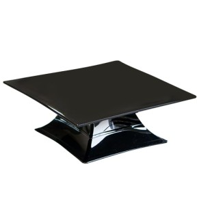 Поликарбонатно плато квадратно на столче черно  30x30xh10.5см (ZCP 628-3)AN - Alkan