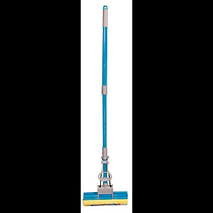 Моп двоен с гъба и телескопична подвижна дръжка 125x27см Babado-Turquoise(KD-16-P04-TU)