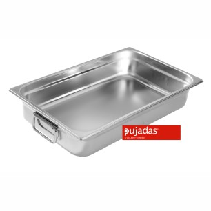 Иноксов гастронорм с дръжки 1/1 530х325мм  h150мм  20,2л 18/10 - Pujadas