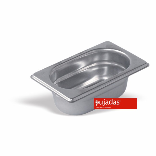 Иноксов гастронорм 1/9 65мм, 176х108мм, 600мл 18/10 - Pujadas