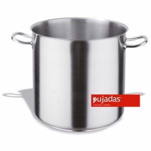 Иноксова дълбока тенджера без капак SS ф30см  21,2л   h30см - Pujadas