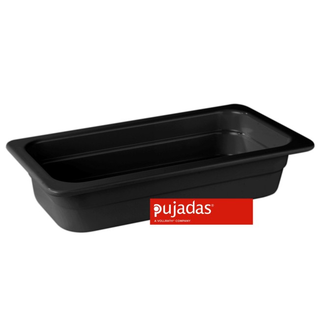 Меламинов гастронорм черен 1/3 65мм  325х175мм - Pujadas