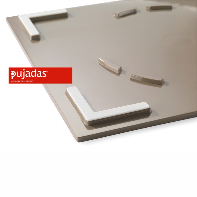 Меламинова дъска за презентация  черна 2/4  53х16,5см - Pujadas