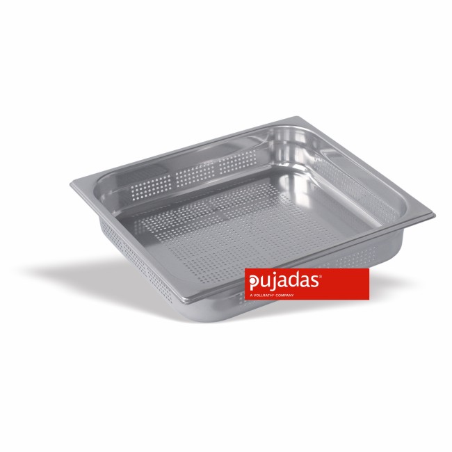 Иноксов гастронорм 2/3 40мм, 353х325мм   18/10, перфориран - Pujadas