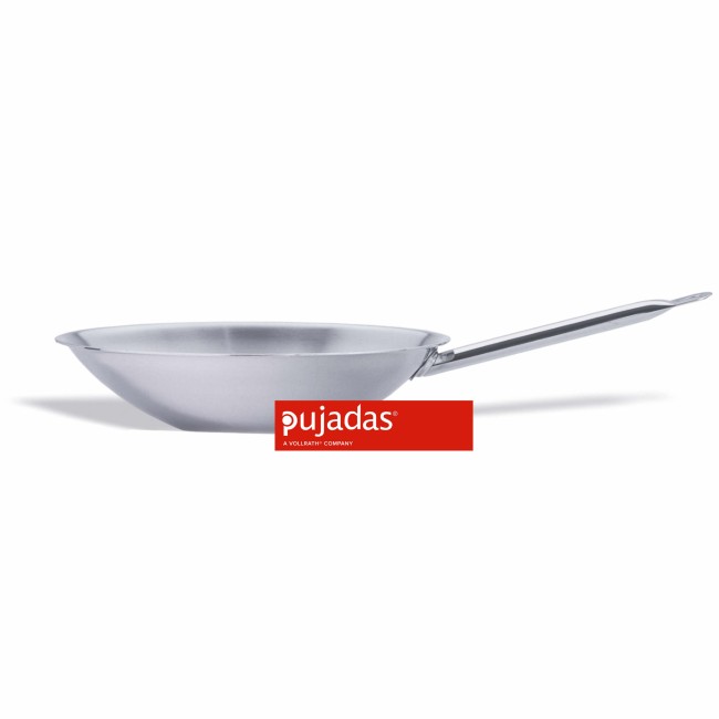 Иноксов  уок тиган  с плоска основа   ф36см  h9см, 5,5л - Pujadas