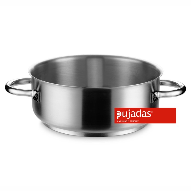 Иноксова плитка тенджера без капак ф35см 13,6л   h14см  - Pujadas