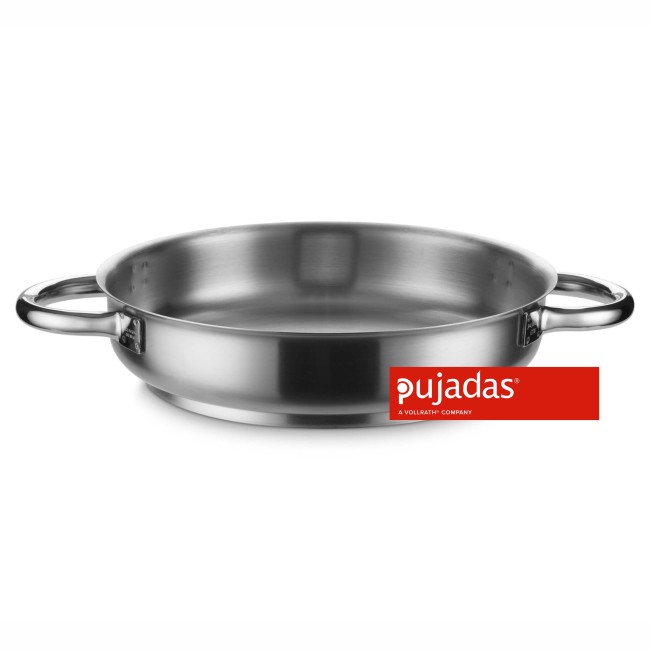 Иноксова тава за паеля  без капак ф32см 4,7л   h6см - Pujadas