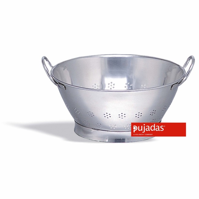 Иноксов гевгир 18/10 с извити дръжки 30 см, Н16см - Pujadas