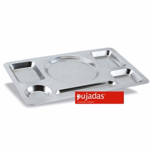 Иноксова табла за сервиране 460х285мм, h20мм - Pujadas
