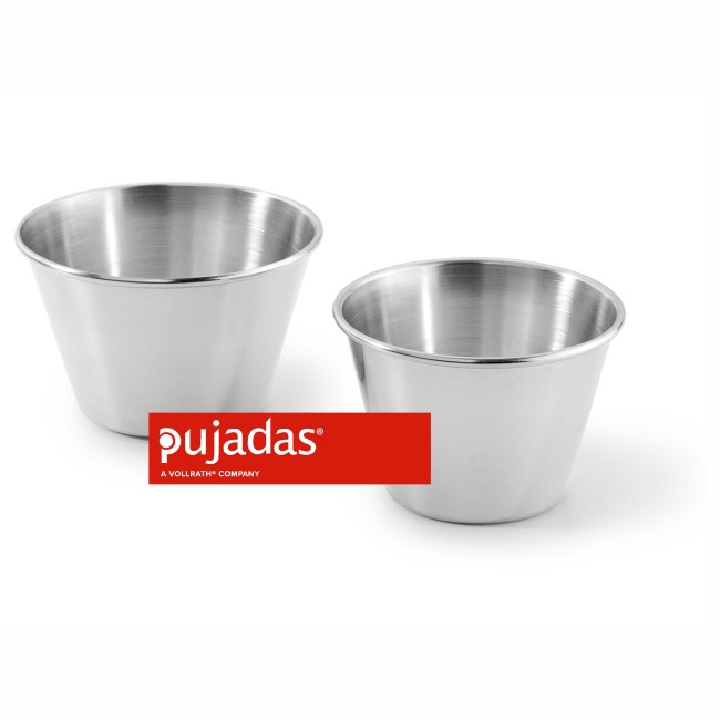 Иноксова купичка за крем карамел, конус, ф8,5см, h5,4см, 0,17л - Pujadas