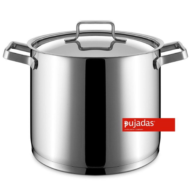 Иноксова дълбока тенджера с капак ф24см  h20см 9л - Pujadas