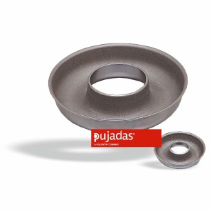 Метална форма за печене с дупка, гладка, ф22см, h4,5см - Pujadas