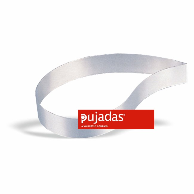 Иноксова форма за блат извита 8см, h4,5см - Pujadas