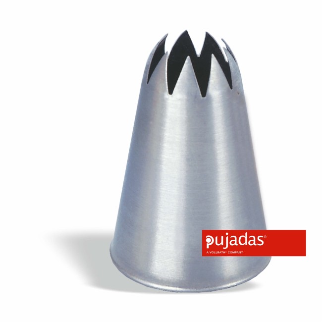 Иноксов накрайник за пош, затворен, звезда, ф11мм - Pujadas