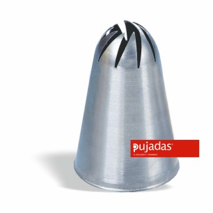 Иноксов накрайник за пош затворен, цвете, ф6мм - Pujadas