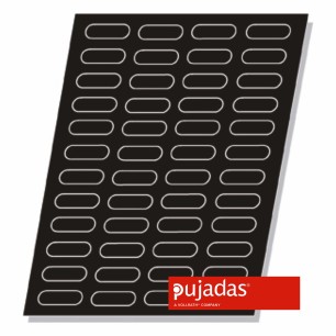 Форма за печене, силикон и фибростъкло 48бр, 70х30мм, h10мм, 15мл - Pujadas
