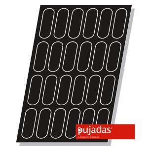 Форма за печене, силикон и фибростъкло 24бр, 130х48мм, h18мм, 80мл - Pujadas