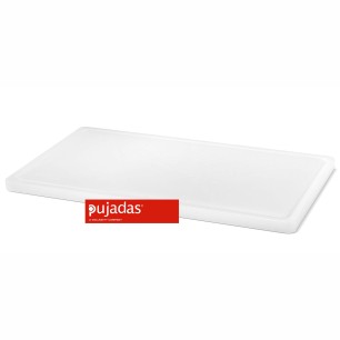 Полиетиленова дъска  за рязане бяла   GN 1/1  53х32,5х2см  - Pujadas