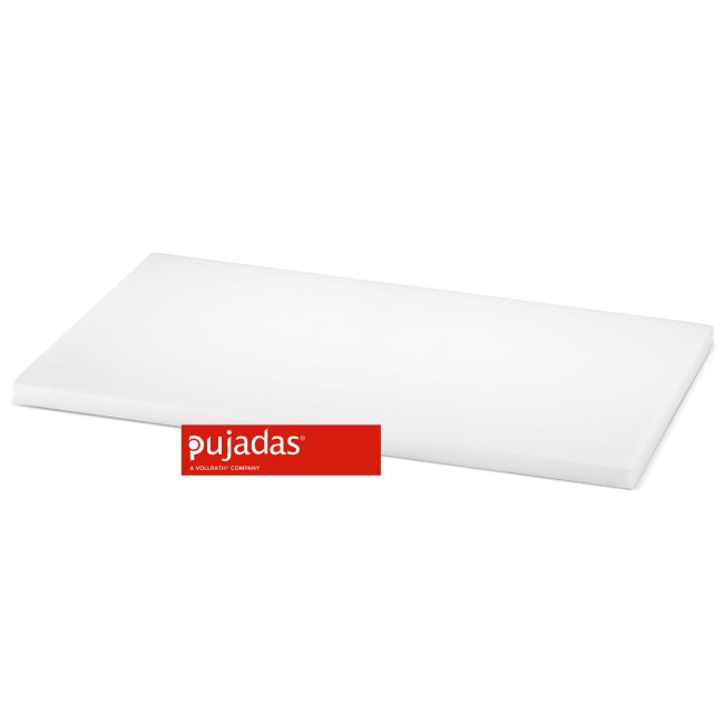 Полиетиленова дъска  за рязане бяла  GN 1/1  53х32,5х2см   - Pujadas