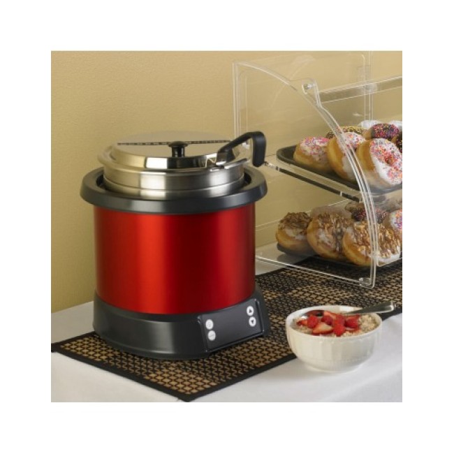Отоплител за супа индукционен 6,6л. /ф30,3/h34,2/230V/800W/3,5A цвят-червен - Pujadas