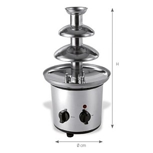Фонтан за шоколад на три нива 700мл. ф21/h38/230V/50HZ/250W - Pujadas