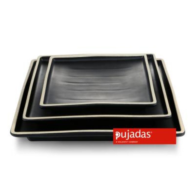 Меламиново плато  квадратно 25,5x25,5x3,5см  - Pujadas