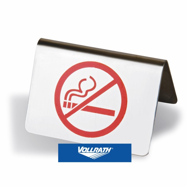Иноксова табелка NO SMOKING  10x5см - Pujadas