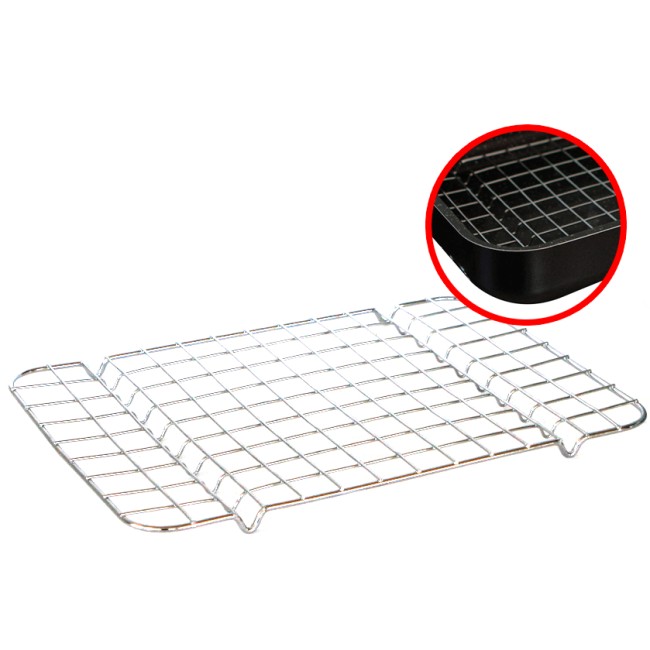 Метална скара за тава 32x22см(35см) (10458)  - Steel Pan