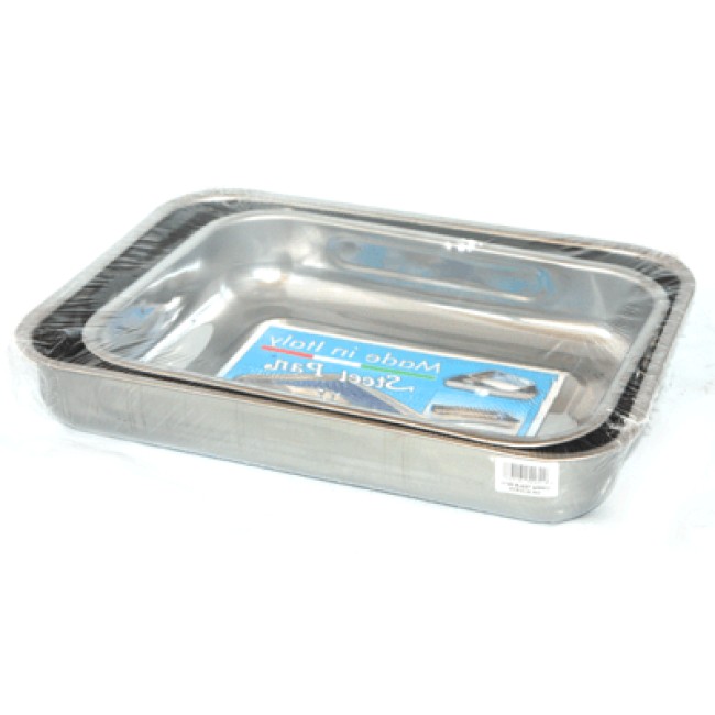 Иноксов сет  от  2бр правоъгълни тави 30-35 ECO (10156)  - Steel Pan