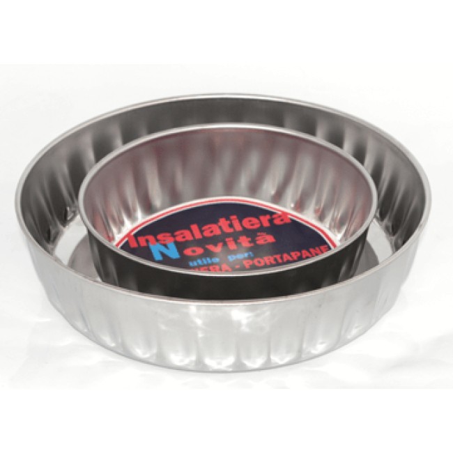 Иноксова кръгла релефна тава    20x7см   ECO  - Steel Pan