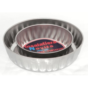 Иноксова кръгла релефна тава 28x8см ECO (14299)   - Steel Pan