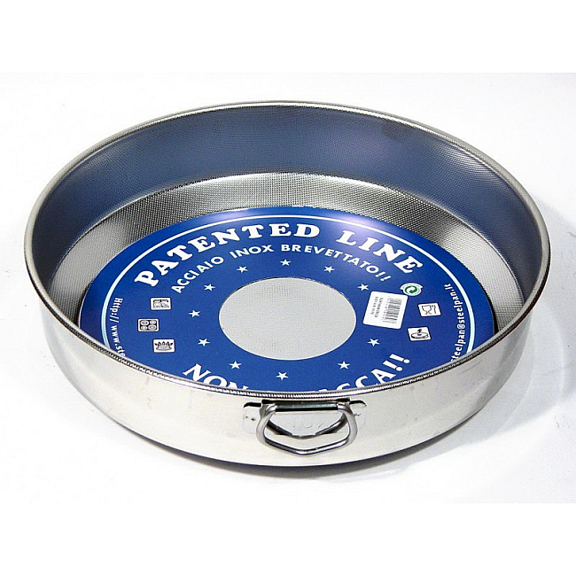 Иноксова тава кръгла с незалепващо покритие   32x6см  18/10   (10162)  - Steel Pan