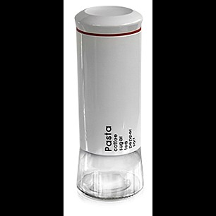 Стъклен буркан бял 1,9л  11.5x11.5x29.7см  TOP - (81111-30)