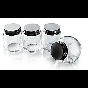 Комплект стъклени буркани  4-ка 210мл (80862-8.5/4)(8/4) - TOP