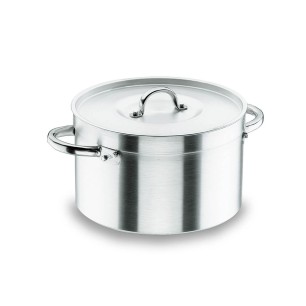 Алуминиева дълбока тенджера  с капак  Chef-Aluminio ф40см h25см 31.40л  - Lacor