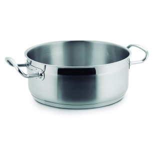 Иноксова тенджера без капак   Eco-Chef ф24см  h9.5см 4.25см - Lacor