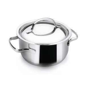 Иноксова тенджера  с капак Basic ф16см 1.5л  - Lacor