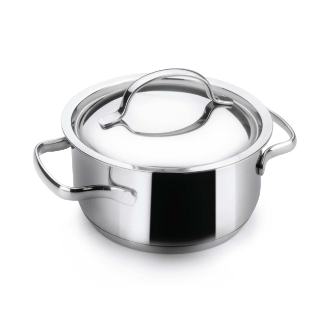 Иноксова тенджера  с капак Basic ф16см 1.5л  - Lacor