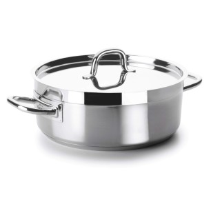 Иноксова тенджера  с капак CHEF-LUXE  ф20см  h10см  2,90л   - Lacor