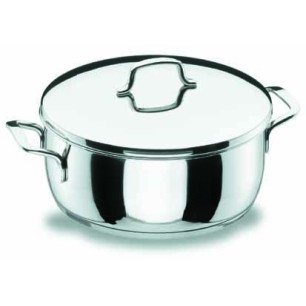 Иноксова тенджера  с капак Gourmet ф32см   9.50л  - Lacor