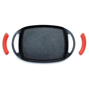 Алуминиева тава  грил Eco-Piedra Black 29х22.5см h1.5см  - Lacor