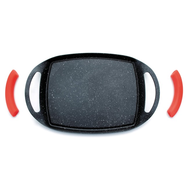 Алуминиева тава  грил Eco-Piedra Black 29х22.5см h1.5см  - Lacor